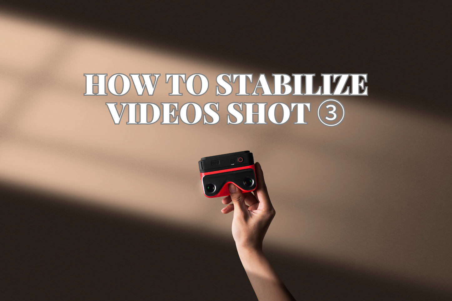 How to Stabilize Videos Shot by QooCam EGO—via QooCam Studio