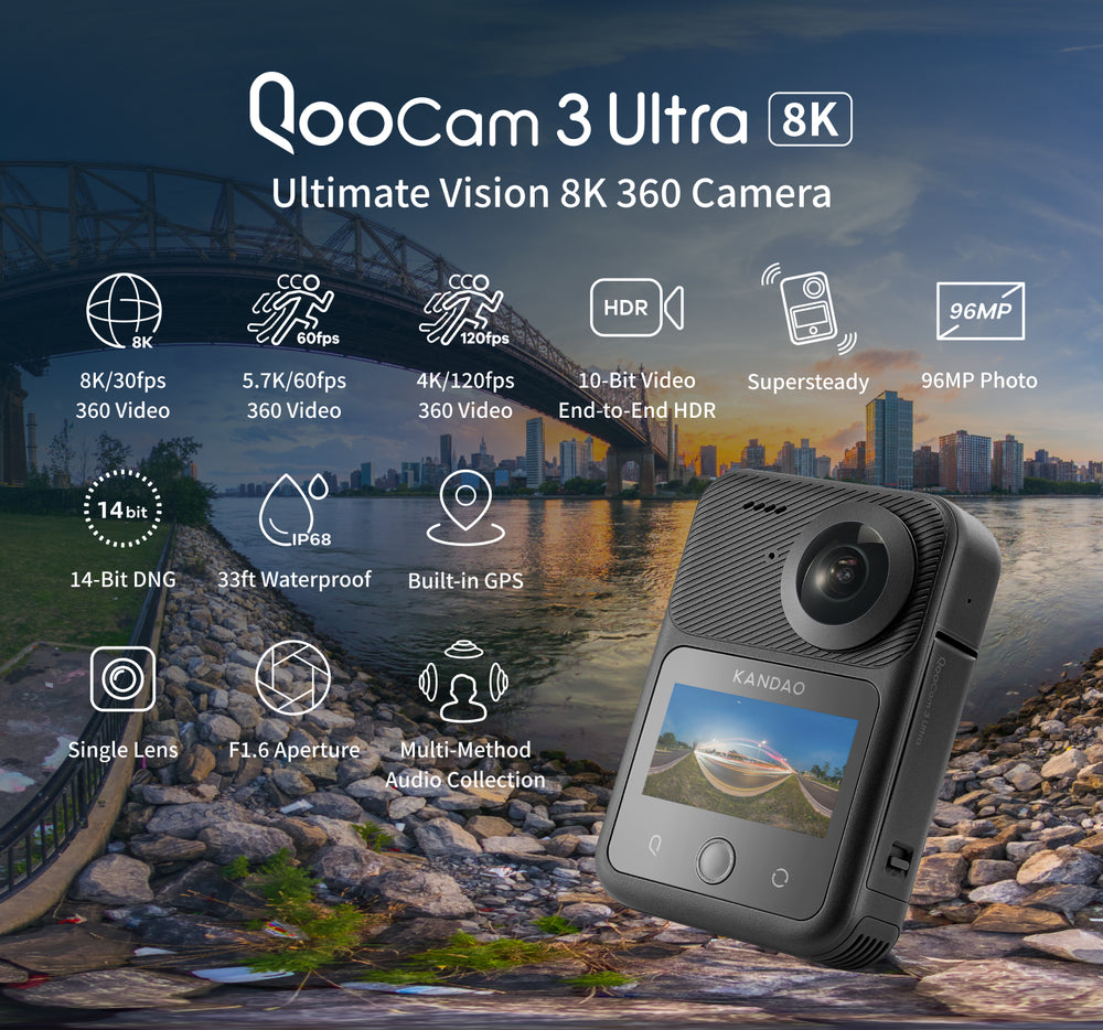 QooCam 3 Ultra 8K 360 Camera